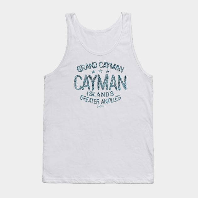 Grand Cayman, Cayman Islands, Rough Text Tank Top by jcombs